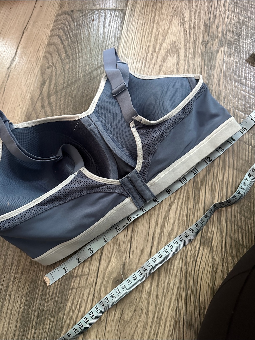 Wacoal contour underwire convertible Sports Bra blue with gray Trim size 40DD - Picture 13 of 14